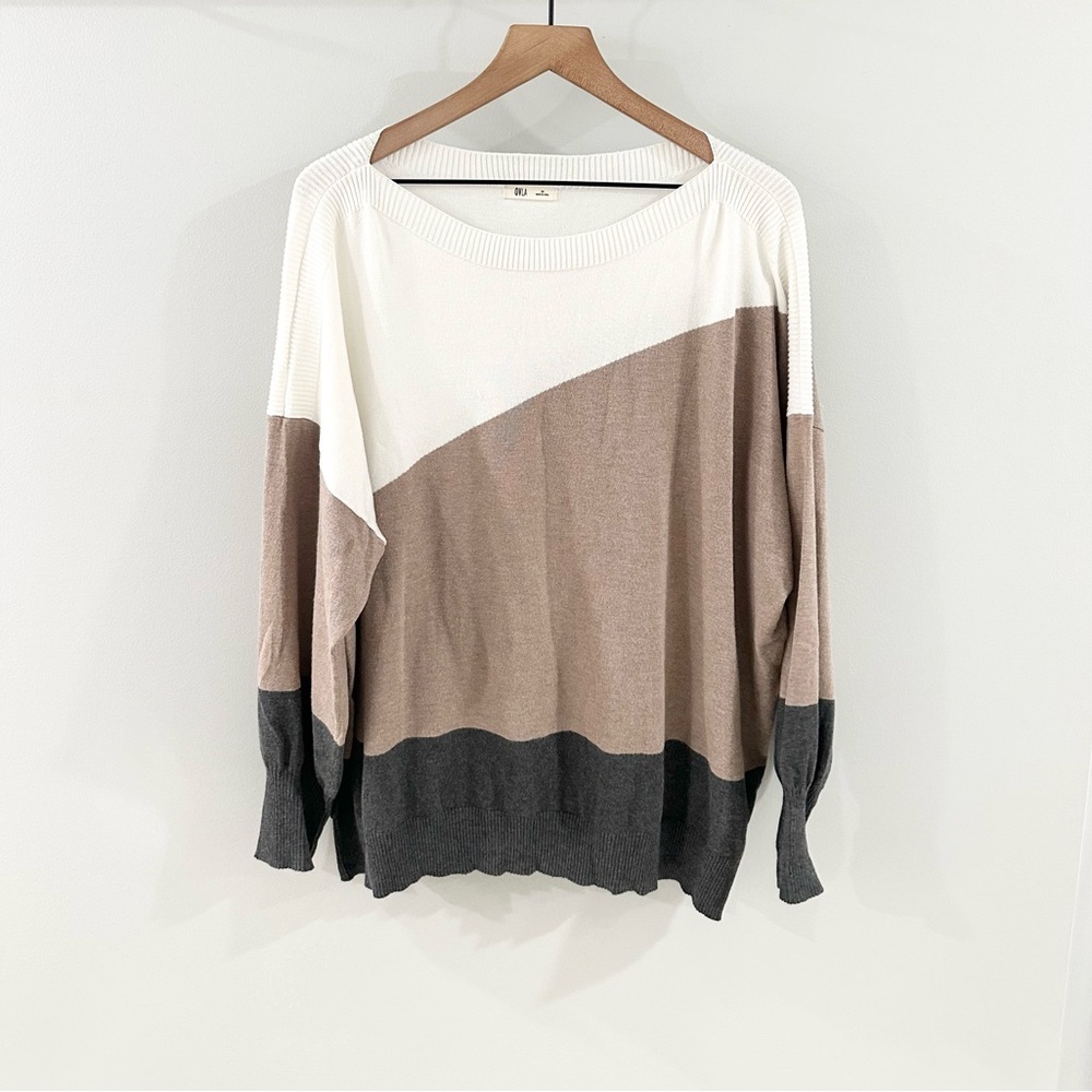 OVLA Color Block Sweater Size 2X - Picture 3 of 7